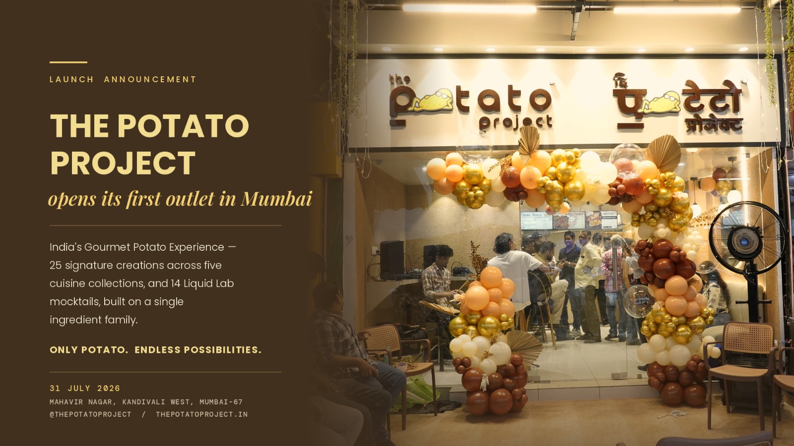 The Potato Project Opens Its First Outlet in Mumbai, Placing Purple Potato at the Centre of the Plate